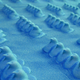 Marshmallow Peeps move down the conveyor belt at Just Born, Inc. in Bethlehem, Pennsylvania